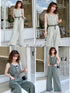 Wide Neck Sleeveless Belted Loose-wear Jumpsuit